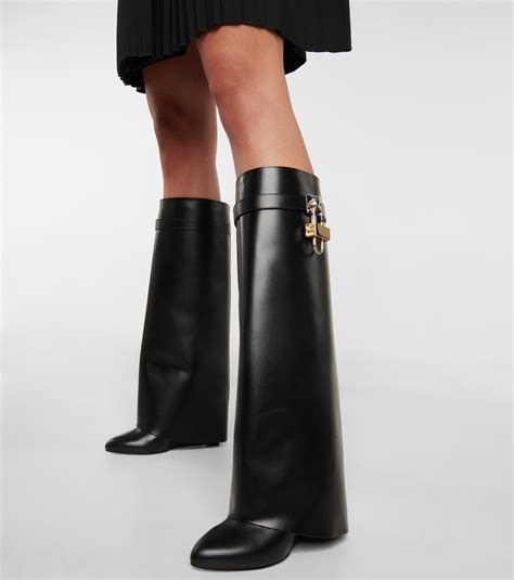 givenchy black chain boots|Givenchy shark boots shopping.